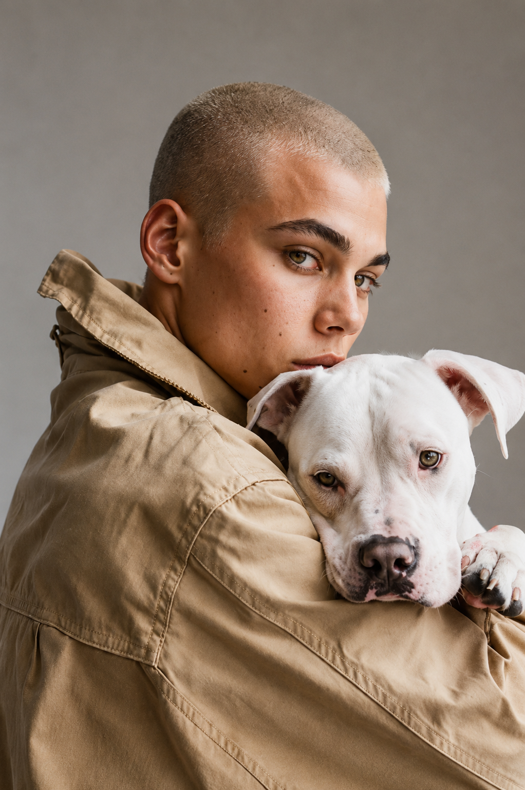 Everyday human with a dog